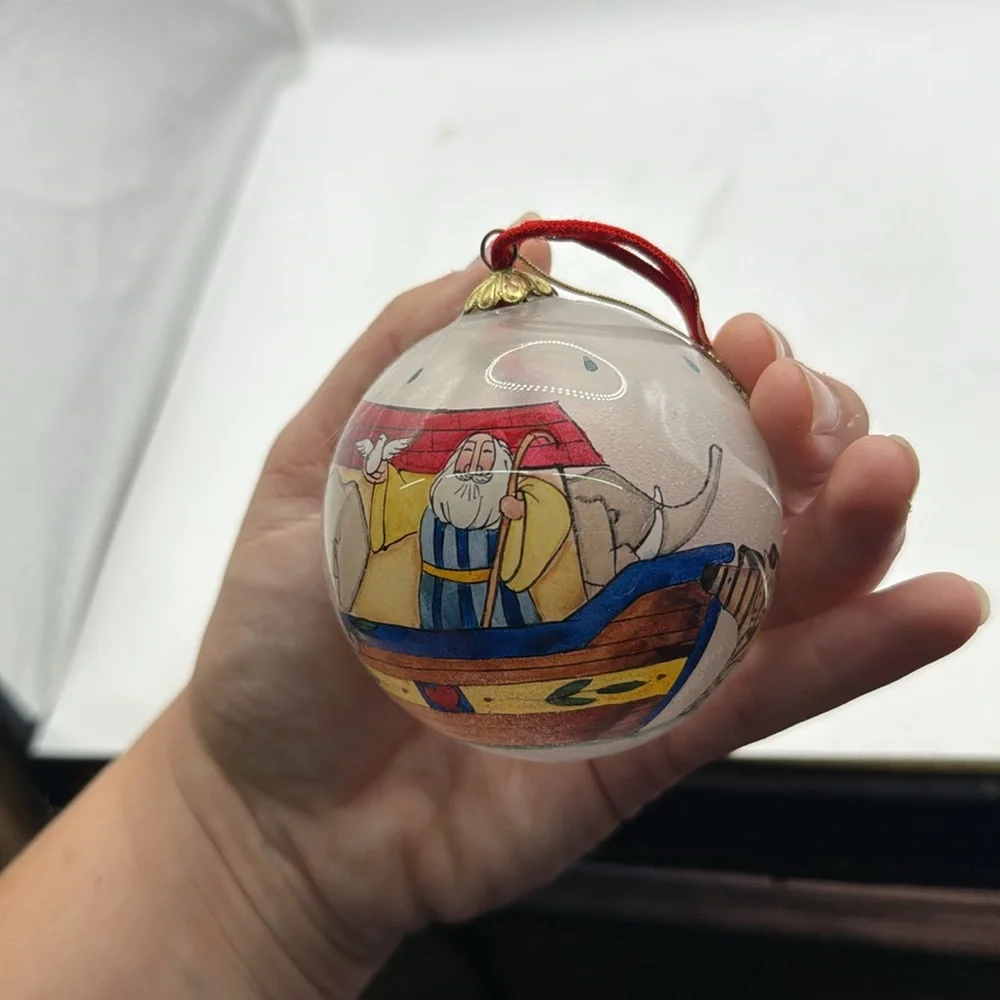 Vintage Noah’s Ark Ornament Elephant Collectible Decor Christmas Holiday